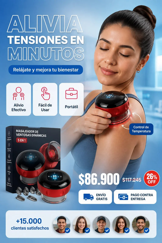Masajeador de ventosa dinámicas 5 en 1