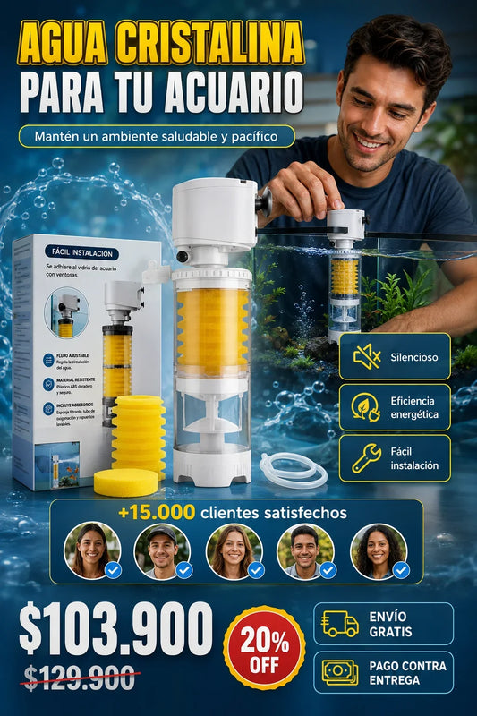 Filtro eléctrico silencioso para acuario