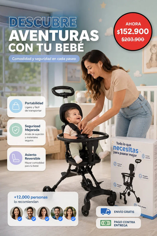 Carrito paseador plegable para bebe_2