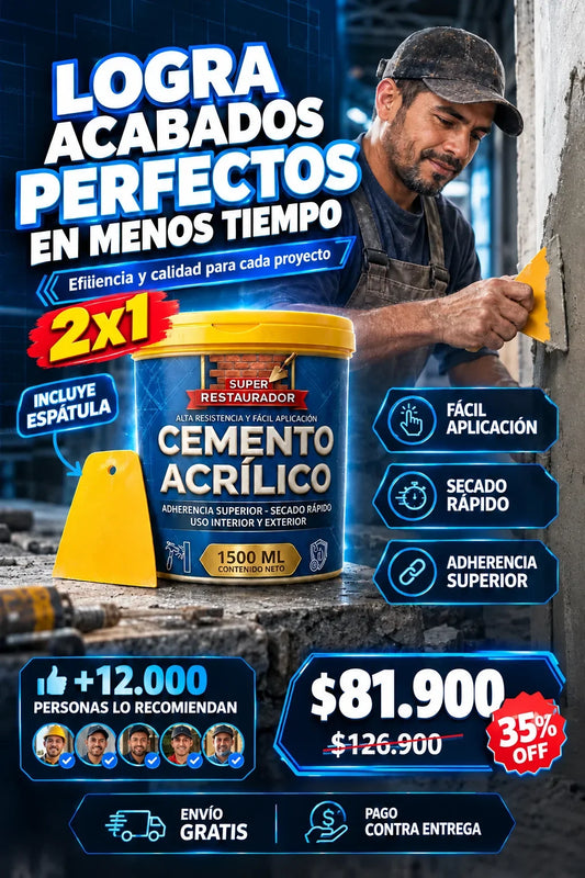 CEMENTO ACRILICO X 2
